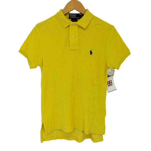ポロバイラルフローレン Polo by RALPH LAUREN ポニー刺繍 パイル地 半袖 ポロシャツ メンズ import:XS