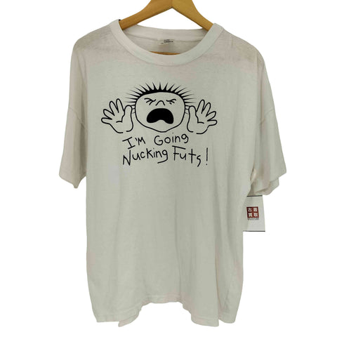 PRE-SHRUNK ULTRA by Sogo 90-00s I’M Going Nucking Futs プリント 半袖tシャツ メンズ import:XL