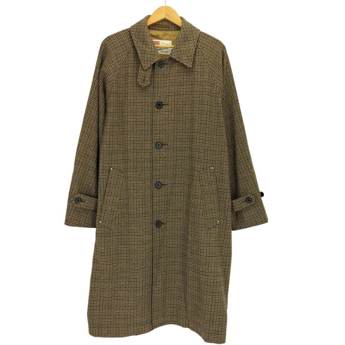 トラディショナルウェザーウェア Traditional Weatherwear FUDGE 15周年記念モデル COSWAY 千鳥格子 ステンカラーコート メンズ 38