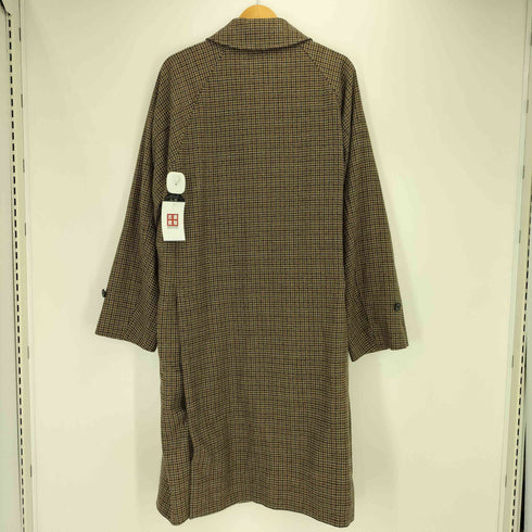 トラディショナルウェザーウェア Traditional Weatherwear FUDGE 15周年記念モデル COSWAY 千鳥格子 ステンカラーコート メンズ 38