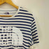ノースフェイスパープルレーベル THE NORTH FACE PURPLE LABEL ロゴ プリント ボーダー クルーネック Tシャツ メンズ import:L