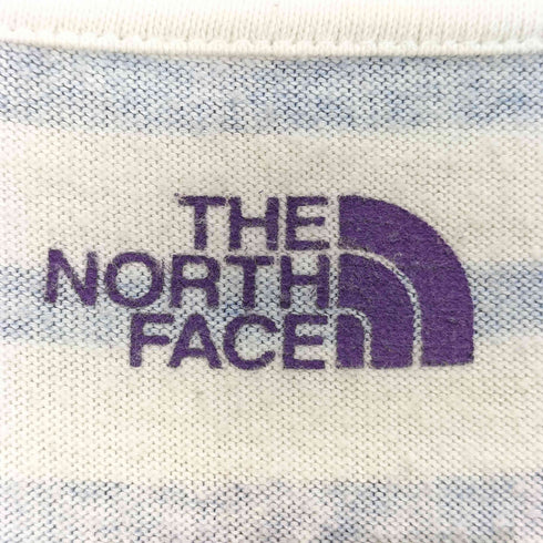ノースフェイスパープルレーベル THE NORTH FACE PURPLE LABEL ロゴ プリント ボーダー クルーネック Tシャツ メンズ import:L