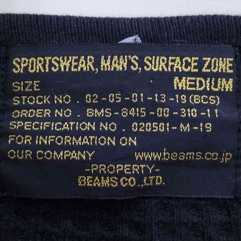 ビームス BEAMS コーデュロイ切替 サーマルTシャツ メンズ JPN:M