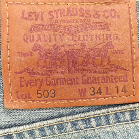 リーバイス Levis 00S 503 ローライズ・リラックスフィット・ショートパンツ / ペインテッドライト / 12.5ozデニム メンズ US:34-35