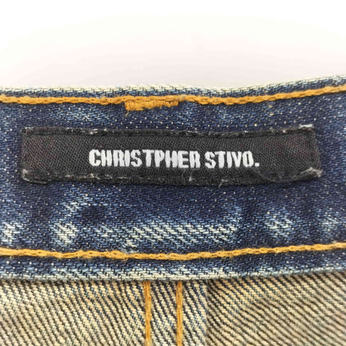 christpher stivo ペンキ加工 デニムパンツ メンズ 32inch