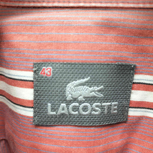 ラコステ LACOSTE ストライプ BDシャツ メンズ 43