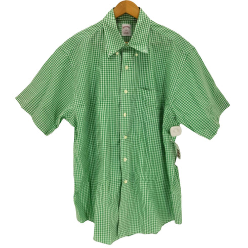ブルックスブラザーズ BROOKS BROTHERS 346 ギンガムチェック BDシャツ メンズ import:L