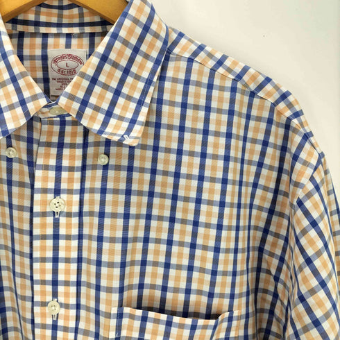 ブルックスブラザーズ BROOKS BROTHERS 1818 チェック BDシャツ メンズ import:L