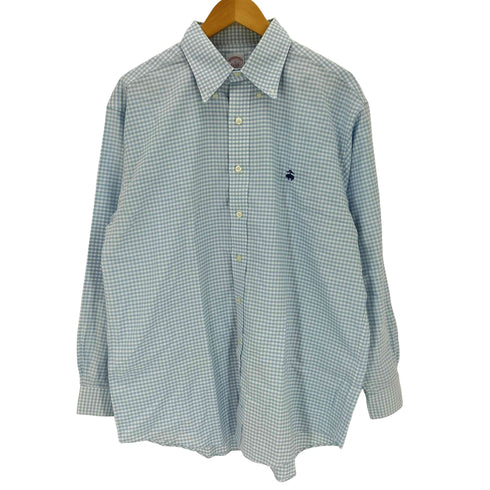 ブルックスブラザーズ BROOKS BROTHERS 1818 ゴールデンフリース オックスフォード ギンガムチェック BDシャツ メンズ import:L