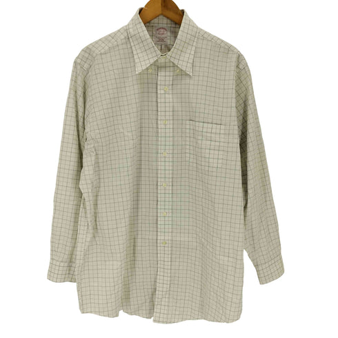ブルックスブラザーズ BROOKS BROTHERS 1818 オックスフォード チェック BDシャツ メンズ import:L