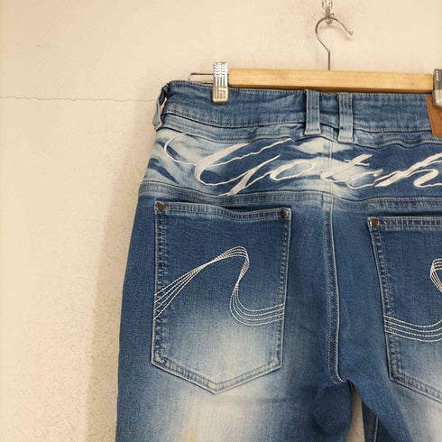 ガッチャ GOTCHA Y2K レタリング ストレッチ デニムパンツ メンズ M