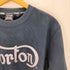 ノートン NORTON フェイクスウェードチェーン刺繍ロゴトレーナー メンズ import:L