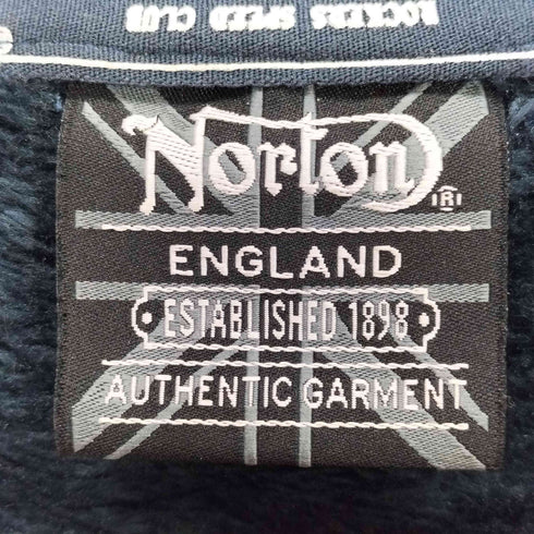 ノートン NORTON フェイクスウェードチェーン刺繍ロゴトレーナー メンズ import:L