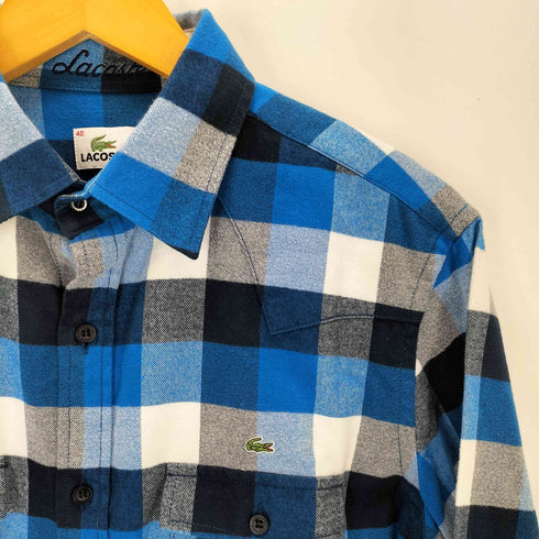 ラコステ LACOSTE ウエスタン チェック 長袖 ネルシャツ メンズ 40