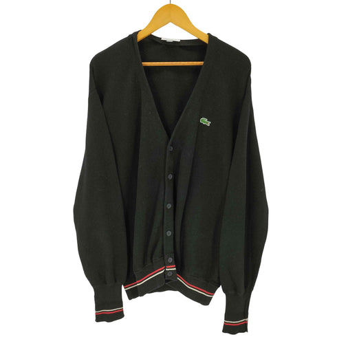 ラコステ LACOSTE リブニットステッチコットンニットカーディガン メンズ M