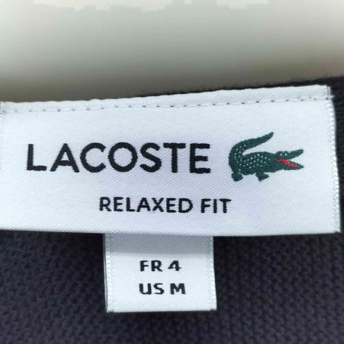 ラコステ LACOSTE リブニットステッチコットンニットカーディガン メンズ M