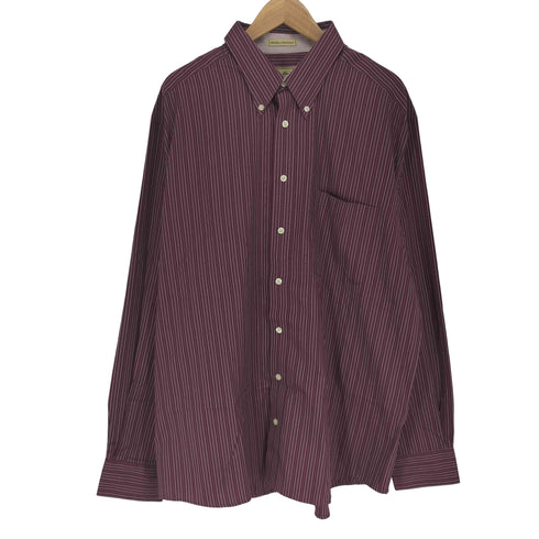 エディーバウアー Eddie Bauer ボタンダウンロングスリーブストライプシャツ メンズ JPN:XL
