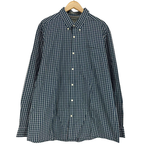 エディーバウアー Eddie Bauer ボタンダウン チェック ロングスリーブシャツ メンズ JPN:XL