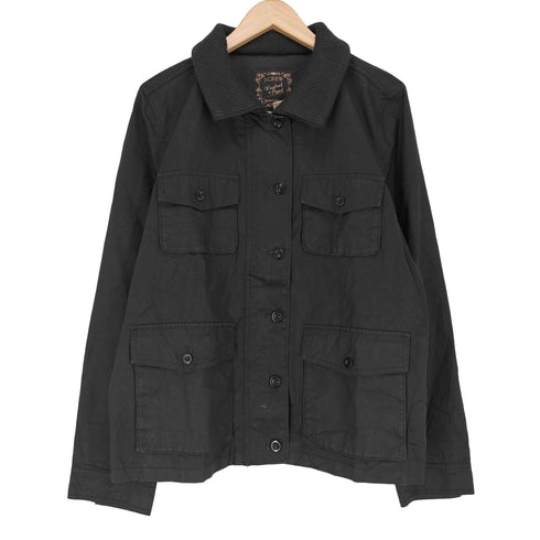 ジェイクルー J.CREW WASHED&AGED ユーティリティジャケット CONMERジップ レディース JPN:L
