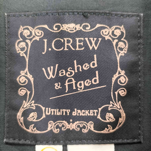 ジェイクルー J.CREW WASHED&AGED ユーティリティジャケット CONMERジップ レディース JPN:L