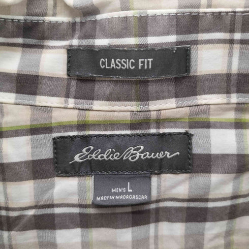 エディーバウアー Eddie Bauer ボタンダウンロングスリーブチェックシャツ メンズ JPN:L