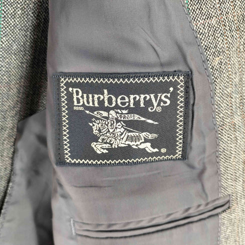 バーバリーズ BURBERRYS ヘリンボーン 2B テーラードジャケット メンズ 160A3