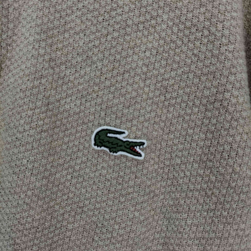 ラコステ LACOSTE EXCLUSIVE EDITION ワッフル地 ウールコットン カーディガン メンズ import:M