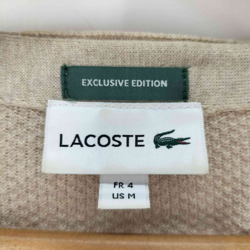 ラコステ LACOSTE EXCLUSIVE EDITION ワッフル地 ウールコットン カーディガン メンズ import:M