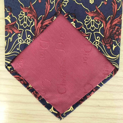 クリスチャンディオール Christian Dior 総柄シルクネクタイ メンズ