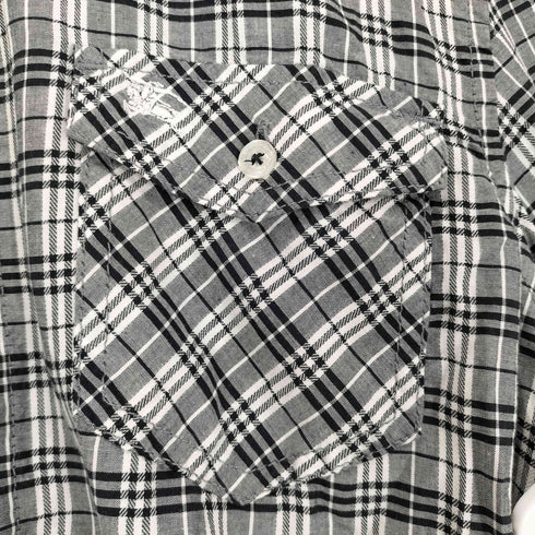 バーバリーブルーレーベル BURBERRY BLUE LABEL チェック レギュラーカラーシャツ レディース import:M