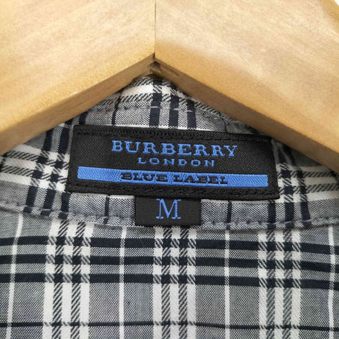 バーバリーブルーレーベル BURBERRY BLUE LABEL チェック レギュラーカラーシャツ レディース import:M