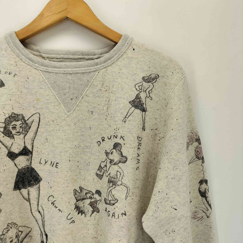 バイグラッドハンド BY GLADHAND GLADDEN SWEAT ヴィンテージフィニッシュ加工 グラッデンスウェット メンズ JPN:L