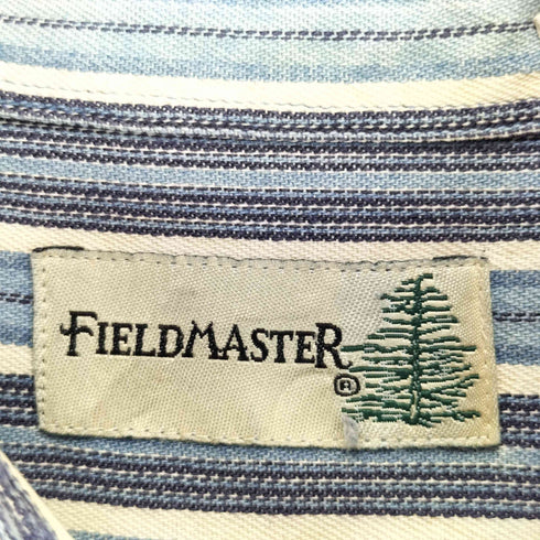 フィールドマスター fieldmaster ボタンダウンショートスリーブストライプシャツ メンズ JPN:L