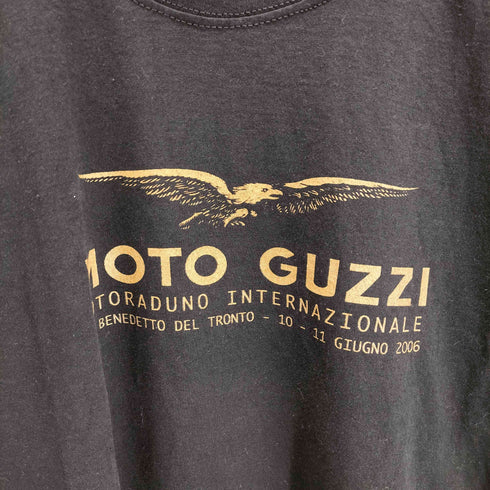 フルーツオブザルーム FRUIT OF THE LOOM moto guzzi クルーネックTシャツ メンズ import:L