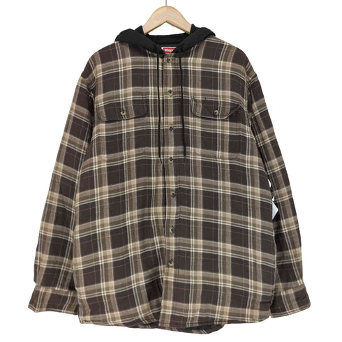 ラングラー Wrangler フード付きチェックネルシャツ メンズ JPN:M