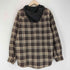 ラングラー Wrangler フード付きチェックネルシャツ メンズ JPN:M