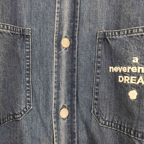 スタジオセブン STUDIO SEVEN ロゴ刺繍 ショートスリーブ デニムシャツ メンズ JPN:XL