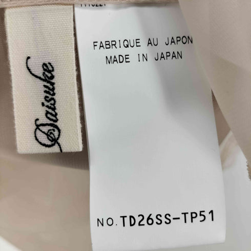 tanakadaisuke タナカダイスケ 26SS LAZY RIBBON SHEER CAMISOLE レイジーリボンシアーキャミソール domestic レディース FREE