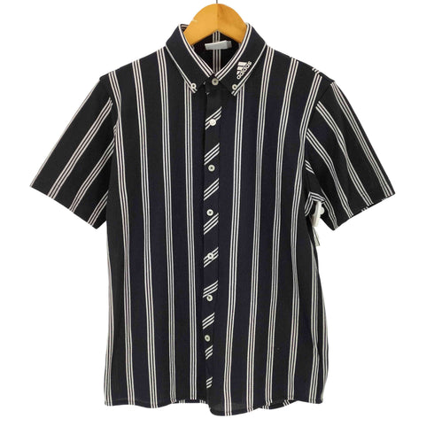 アディダス adidas ストライプ 鹿の子 BD シャツ メンズ import:S