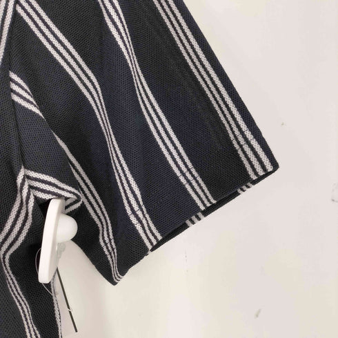 アディダス adidas ストライプ 鹿の子 BD シャツ メンズ import:S