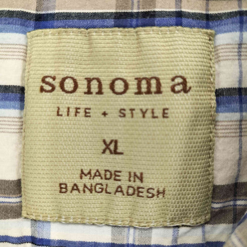 ソノマ sonoma ショートスリーブチェックシャツ メンズ JPN:XL