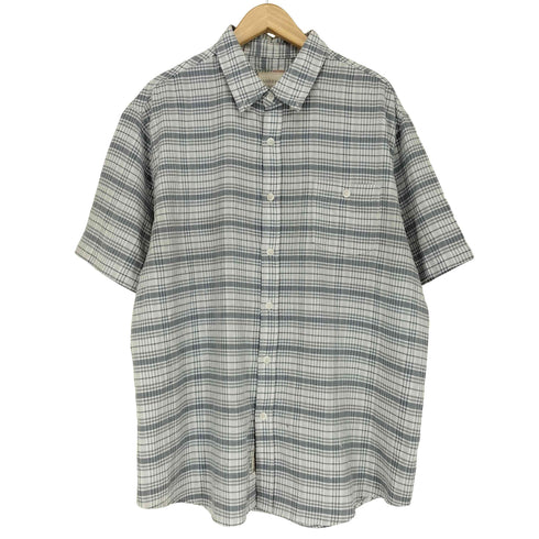 AMERICAN THREADS ボタンダウンショートスリーブチェックシャツ メンズ JPN:XL