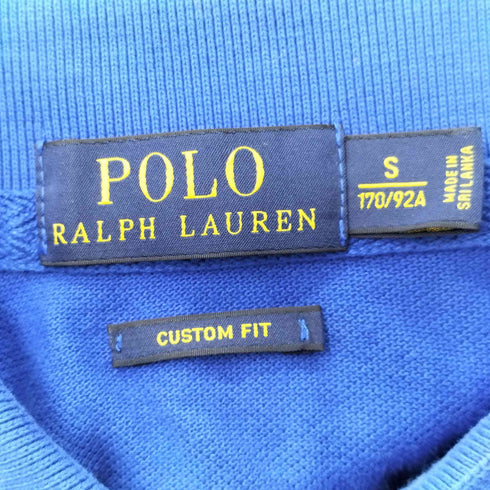ポロラルフローレン POLO RALPH LAUREN ビッグポニー ナンバリング ポロシャツ CUSTOM FIT メンズ import:S