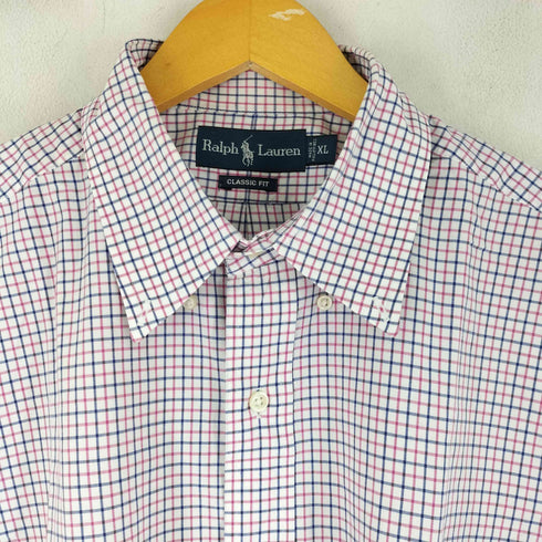 ラルフローレン RALPH LAUREN CLASSIC FIT チェック BDシャツ メンズ import:XL