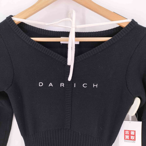 ダーリッチ Darich ウエストオープンリボンデザインニットミニワンピース レディース FREE