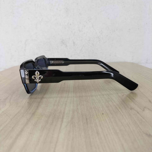 ロゴデザイン スクエア型 サングラス メンズ