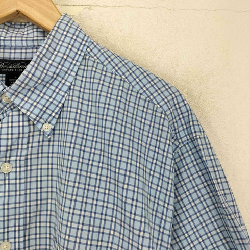 ブルックスブラザーズ BROOKS BROTHERS ボタンダウンショートスリーブチェックシャツ メンズ JPN:L