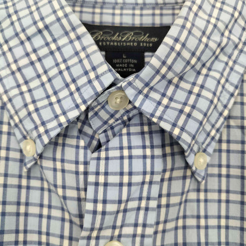 ブルックスブラザーズ BROOKS BROTHERS ボタンダウンショートスリーブチェックシャツ メンズ JPN:L