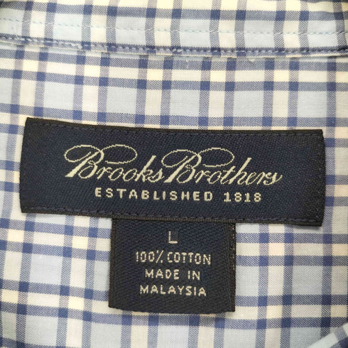 ブルックスブラザーズ BROOKS BROTHERS ボタンダウンショートスリーブチェックシャツ メンズ JPN:L