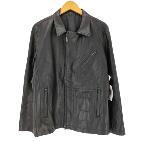 バラシ barassi ラムレザー ダブルジップジャケット メンズ JPN:48